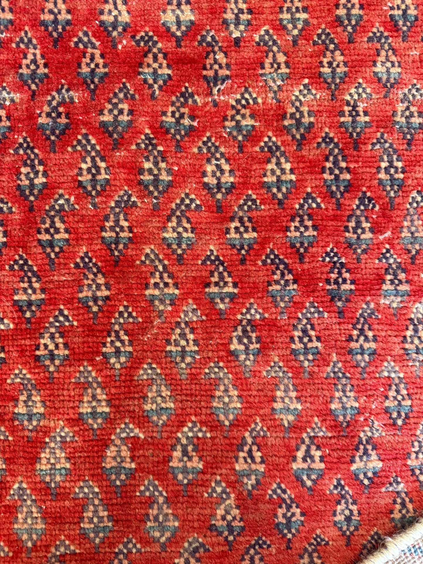 Vintage Hand-Knotted Persian Sarouk-Mir Boteh 6'6" x 4'1"